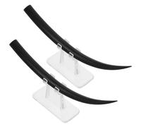 Hemobllo 2pcs Eyelash Training Model with B C Curl Natural Look False Lashes Eyelash Display Ornament for Salon Demonstration and Extension Teaching