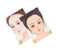 Hemobllo 2pcs Face Painting Practice Boards Reusable Makeup Exercise Templates for Beginners Boys and Girls Home Stage