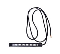 Hemobllo 2pcs Flexible LED Motorbike Light Strips Red Yellow Turn Signal Brake Lights Universal Motorcycle License Plate Tail Bar for Rear Signal Use