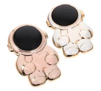 Hemobllo 2pcs Foldable Astronaut Phone and Tablet Holder Stand Plastic Compact Cell Phone Stand for Study Room and Video Calls