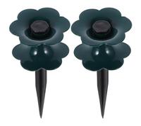 Hemobllo 2pcs Garden Hose Guide Spike Lawn Hose Support for Gardens and Flower Beds Green Black