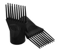 Hemobllo 2pcs Hair Dryer Nozzle Attachment Comb for Straightening Detangling Salon Home Styling Tools