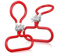 Hemobllo 2pcs Heavy Duty Glass Carboy Handle Lifter for 5/6 Gallon Water and Wine Bottles with Firm Grip, Wing Nut Attachment, and Sturdy Manganese Steel and Pvc Construction for Wine