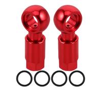 Hemobllo 2pcs Hydraulic Disc Brake Hose Adapter with Wide Compatibility and Seamless Connection, Aluminium Alloy Quick Coupling Set for Bike Brake Hose, Eye Catching Red Design for Cycling
