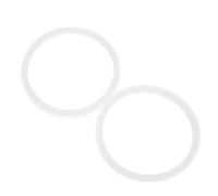Hemobllo 2pcs Ice Cream Maker Silicone Seal Ring White Silicone Replacement Gasket Prevents Liquid Leakage for Ice Cream Maker Accessories, Home and Commercial Use