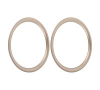 Hemobllo 2pcs Inch Speaker Audio Rings Subwoofer Adapter Rings in Golden Plastic with Simple Installation and Enhanced Sound Clarity for Home Audio and Room Use