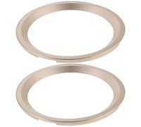 Hemobllo 2pcs Inch Speaker Decorative Trim Rings for Subwoofers and Speakers Plastic Material with Golden Finish Enhances Sound Clarity and Reduces Vibration Noise and Home Audio