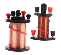 Hemobllo 2pcs Induction Coils for Classroom Demonstrations Electromagnetic Physics Teaching Equipment Secondary Coil for Lab Experiments Middle and High School