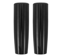 Hemobllo 2pcs Insulated Bakelite Rotisserie Rod Handles M8*90 Threaded Replacement BBQ Grill Tool Handles Heat Resistant Barbecue Accessory for Outdoor Grilling