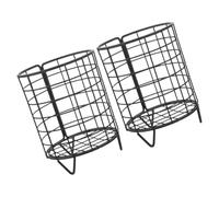 Hemobllo 2pcs Iron Hay Feeder for Rabbits and Bunnies Stable and Wear-resistant Metal Feeder Minimizing Waste Rabbit for Cage Use
