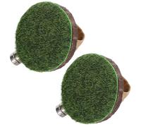 Hemobllo 2pcs Jumping Spider Hide with Magnetic Installation Wooden Walnut Shell Reptile Climbing Hide for Small Geckos, for Home and Outdoor Adventures