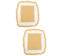 Hemobllo 2pcs Lace Cover for Fridge Microwave Oven and Bedside Table Multifunction Kitchen Decorative Cover Protects from Dust and Spills