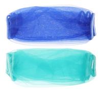 Hemobllo 2pcs Large Nylon Bird Cage Covers with Mesh Netting, Airy Parrot Cage Protector Dust Cover, Blue and Green, Suitable for Birdcages 30cm High with 140-180cm Perimeter