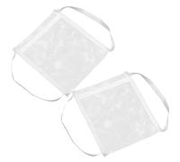 Hemobllo 2pcs Laundry Shoe Bag 36x44.5cm Mesh Washing Machine Shoe Bags with Zipper and Strap for Machine Wash and Dryer and Delicates
