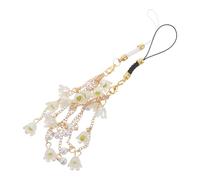 Hemobllo 2pcs Lily Valley Mobile Phone Lanyard Beaded Strap Flower Charm Phone Accessories String for Cellphone Decoration Women