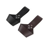 Hemobllo 2pcs Medieval Pu Leather Sword Sheath Belt with Reinforced Rivet Design, Prevents Scabbard from Slipping, Sturdy Sword Holster for Renaissance Costumes and Cosplay Parties