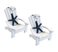 Hemobllo 2Pcs Mediterranean Style Mini Chair Beach Decor for Bedroom Ornaments for Living Room and Decoration Premium Quality Adornment for Miniature Gardens