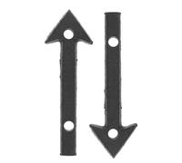 Hemobllo 2Pcs Metal Arrow Signs, House Number Directional Plaques for Garden Path, Mailbox and Front Door Outdoor Display