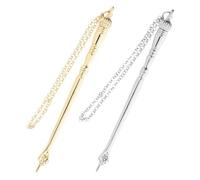 Hemobllo 2pcs Metal Finger Bible Reading Pointer Tool for Adults Jewish Scripture Study Hand Pointer Chain As Page Marker for Jewish Ceremonies and Scripture Reading