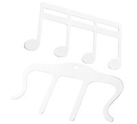 Hemobllo 2pcs Metal Music Book Clips M-shaped Sheet Music Holders for Text Books Silver Score Clip to Keep Pages Open and Reduce Confusion for Reading and Viewing