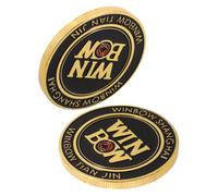 Hemobllo 2pcs Metal Poker Card Protector Coin Lightweight Alloy Poker Coin Card Guards for Table Game Accessories Functional and Decorative Game Souvenir Gift for Men