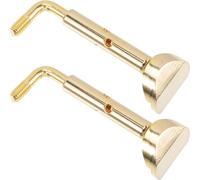 Hemobllo 2pcs Metal Violin Chin Rest Screws Small Replacement Parts for Violin Support and Instrument Repair Accessories Suitable for DIY Helping Tools