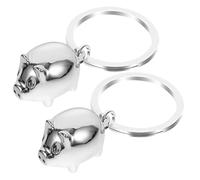 Hemobllo 2pcs Mini Pig Keychain Cute Bag Hanging Charm Pendant for Birthday Party Favors and School Carnival Gifts