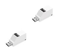 Hemobllo 2pcs Mini Portable USB Hub for Easy Connection for Desk Setup USB Splitter Adapter for Multiple Devices