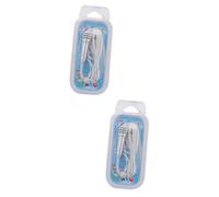Hemobllo 2pcs Mini with Earphones Portable Mini Mic for Devices Lightweight Handheld Condenser Mic for Voice Recording Chatting Sleek Silver Design