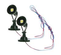 Hemobllo 2pcs Miniature Signal Light Models for Railroad Building Sand Table Decor Micro Landscape Spotlight for Model Railway Layout DIY Mini House Supply