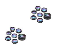 Hemobllo 2pcs Mobile Phone Camera Lens Kit Fish-eye Wide Macro Polarized Starlight Scope and Kaleidoscope Lenses