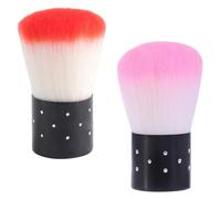 Hemobllo 2pcs Nail Cleaning Brush Set with Soft Bristles Easy to Carry Pe Material Nail Dust Cleaner for Manicure Salon Use Does Not Hurt Skin