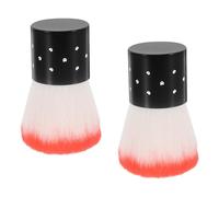 Hemobllo 2pcs Nail Dust Cleaning Brush Soft Mushroom Head Powder Brush for Manicure Tools Nail Dip Powder Kit Suitable for Art and Gel Random Color