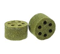 Hemobllo 2pcs Natural Organic Hay Chew for Small Pets Rabbit Teething Snack for Hamsters Guinea Pigs Squirrels Safe Dental Chew Playthings for Healthy Teeth and Active Pets