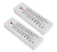 Hemobllo 2pcs Outdoor Wall-mounted Key Hider Box Built-in, Portable Small Plastic Key Safe for Garden, House Door, Weatherproof Temperature Gauge outside Use