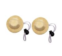Hemobllo 2pcs Pet Hat Wear-resistant Cat Hat Summer Farmer Style for Dogs and Cats Lightweight and Comfortable for Outdoor Activities Inner Diameter
