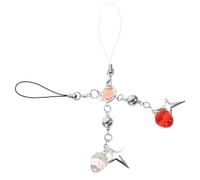 Hemobllo 2pcs Phone Charm Phone Case Charm Strap Acrylic Alloy Lovely Strawberry Design Lightweight Versatile Accessory Good Present Option for Bags