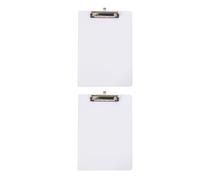 Hemobllo 2pcs Plastic File Clipboards with Non-Slip Surface and Easy Open Close Function, Simple and Generous Design Portable Writing Pads for School Use