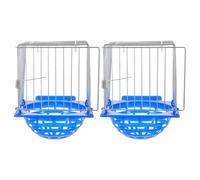 Hemobllo 2pcs Portable Bird Hatching Nest with Sturdy Iron Wire and Plastic Construction, Suitable for Parrot and Small Birds, Hanging Cage Nest for Breeding and Relaxing
