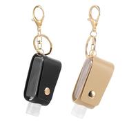 Hemobllo 2pcs Portable Keychain Spray Bottles with Pu Leather Cover for Hand Gel and Perfume, Lightweight Cosmetic Storage Bottles, for Travel and Can Be Hung on Wrist Belt