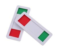 Hemobllo 2pcs Privacy Slide Door Signs for Office Conference Room Bright Color Open Closed Indicator Visible Vacancy Occupied Status Switch for Meeting and Administrative Spaces