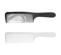 Hemobllo 2pcs Professional Curved Polymer Clipper Comb for Men with Rounded Teeth, Built to Last Styling Tool for Barber and Salon Haircuts, for Fades