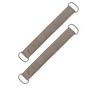 Hemobllo 2pcs Ramie Shower Strip Back Scrubber with Non-slip Handle and Thickened Grip, Long Bath Towel for Easy to Reach Back Exfoliating and Massaging in Shower
