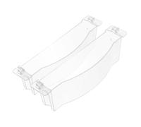 Hemobllo 2pcs Range Hood Oil Catcher Tray Plastic Grease Fitting Oil Cups Lightweight and Easy to Store Accessories for Home Kitchen and Restaurant Use