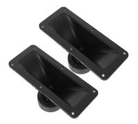 Hemobllo 2pcs Rectangular Horn Tweeter Piezoelectric Ceramic Speaker for Stage and Car Audio, High Sensitivity Horn Speaker Tweeter Accessories for Home Sound Systems
