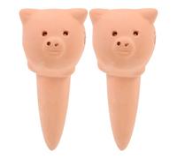 Hemobllo 2pcs Red Clay Self Watering Globes for Plants, Automatic Irrigation Device for Succulent Pots, Garden Watering Bulbs for Indoor and Outdoor Plant Care