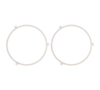 Hemobllo 2pcs Replacement Microwave Turntable Tray Support with Rotating Roller Sturdy Plastic Microwave Oven Parts and Motor Suitable