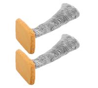 Hemobllo 2pcs Resin Tornado Figurines for Sand Table Decoration, Realistic Miniature Tornado Sculpture Micro Landscape Ornament for Dollhouse and Desktop Display