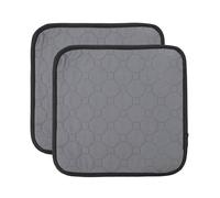 Hemobllo 2pcs Reusable Washable Pet Cage Pads for Small Animals, Grey Cloth Hamster and Guinea Pig Urine Liners, Absorbent Cage Accessories for Rabbit and Rat Bedding