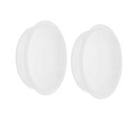 Hemobllo 2Pcs Round Bird Feeders Water Bowls Space Saving Design for Outdoor Bird Bathing and Feeding Station Stylish Replacement for Garden Wildlife Conservation